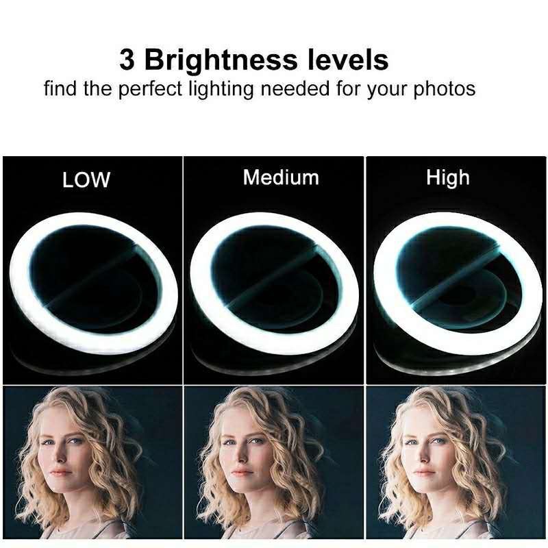LED Selfie Ring Light 3 Level  - Photography Lighting Description review and price