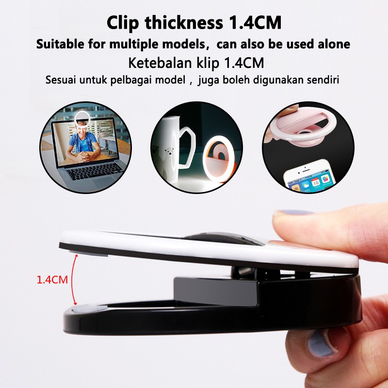 LED Selfie Ring Light 3 Level  - Photography Lighting Description review and price