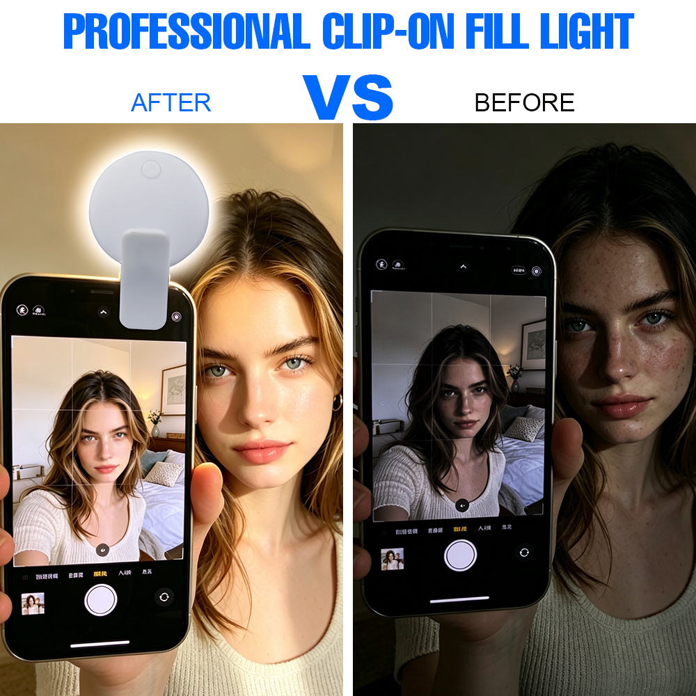 Clip LED Selfie Fill Light 3 B - Photography Lighting Description review and price
