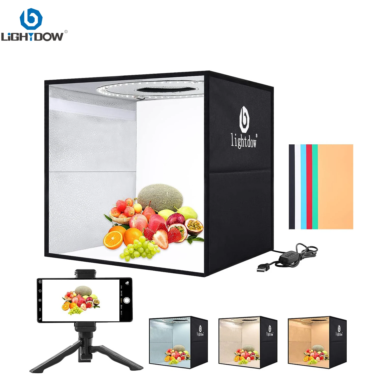 Lightdow Dimmable Photo Box LE - Photography Lighting Kit Portable review and price